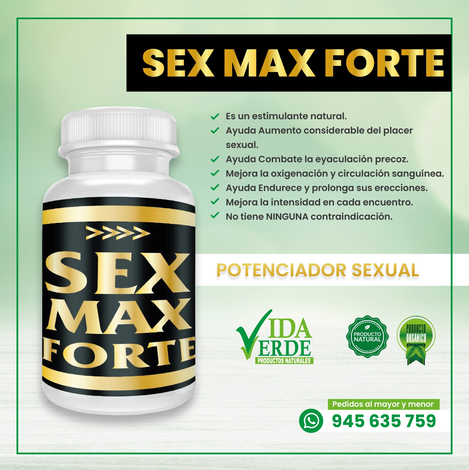 Sex Max Forte - Vida Verde